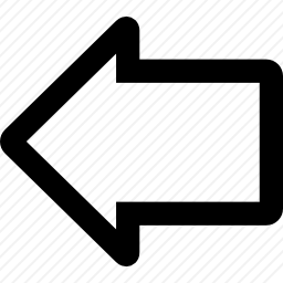 左箭头轮廓