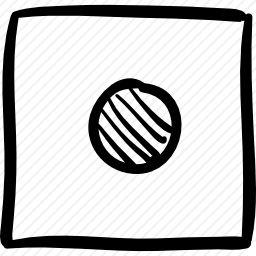 手绘画按钮方块