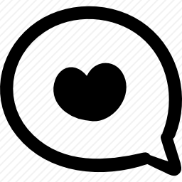 有心形的言语泡沫