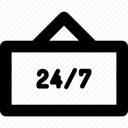 24小时标志