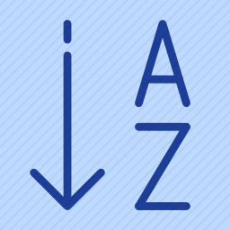 按字母顺序排列