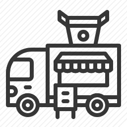 方便食品流动餐车