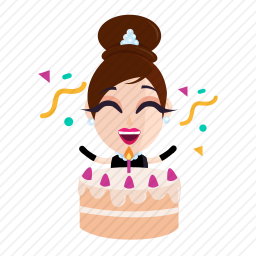 过生日的女人