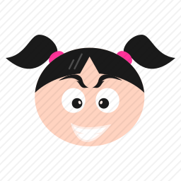 搞怪的小女孩