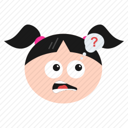 疑惑的小女孩