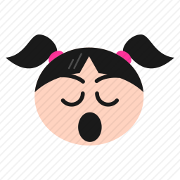 无聊的小女孩