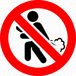 禁止放屁标志