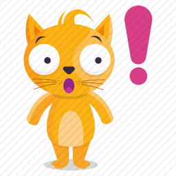 惊讶的猫咪
