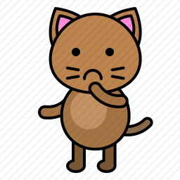 <em>难过</em>的小猫