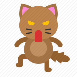 生气的猫咪