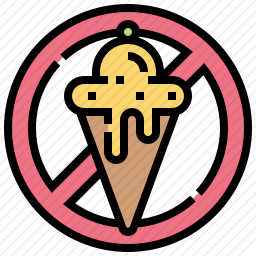 禁止吃冰淇淋