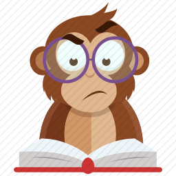 看书的猴子