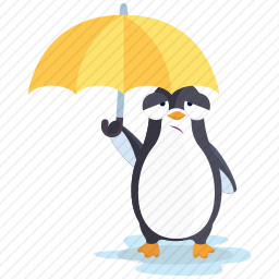 淋雨的企鹅