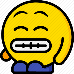 咧着嘴笑