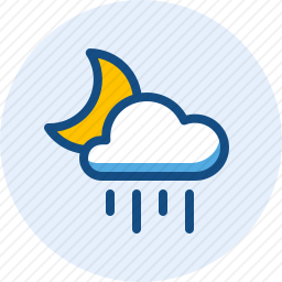 夜间下雨