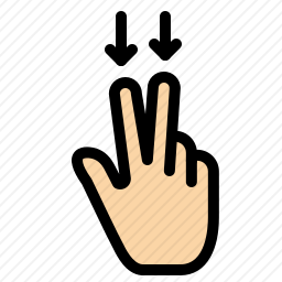 向下