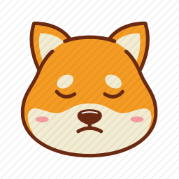 悲伤的柴犬