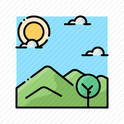 <em>山</em>