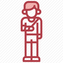 <em>手臂</em>受伤的人