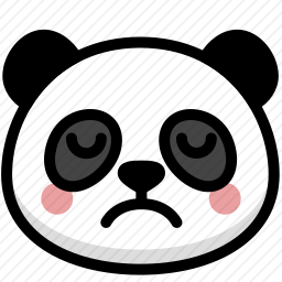 悲伤的熊猫