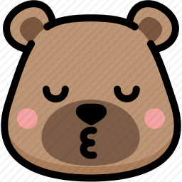 亲吻的熊