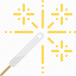 手持<em>烟花</em>