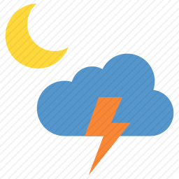 夜晚打<em>雷</em>