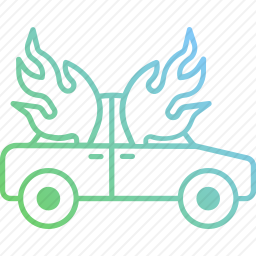 燃烧的汽车