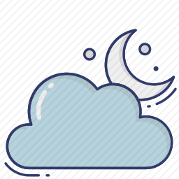 <em>多云</em>的夜晚