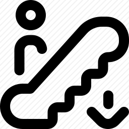 自动扶梯向下
