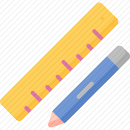 <em>尺子</em>和铅笔