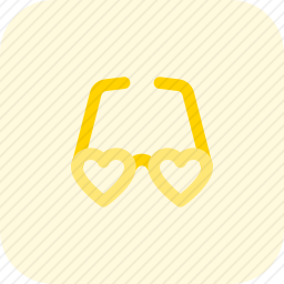 心形眼镜
