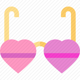 心形<em>眼镜</em>