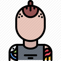 男人纹身