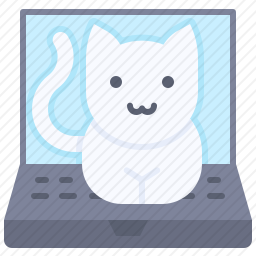 <em>电脑</em>和猫咪