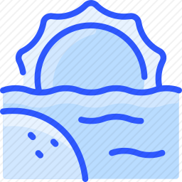 海滩上的日落