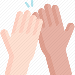 <em>举手</em>击掌