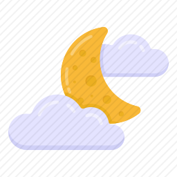 <em>多云</em>的夜晚