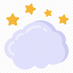 <em>多云</em>的夜晚
