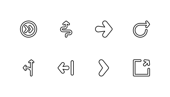 轮廓箭头