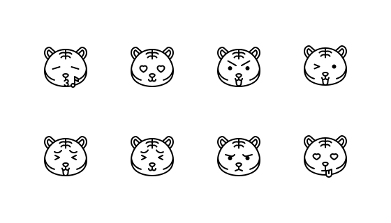 老虎表情符号