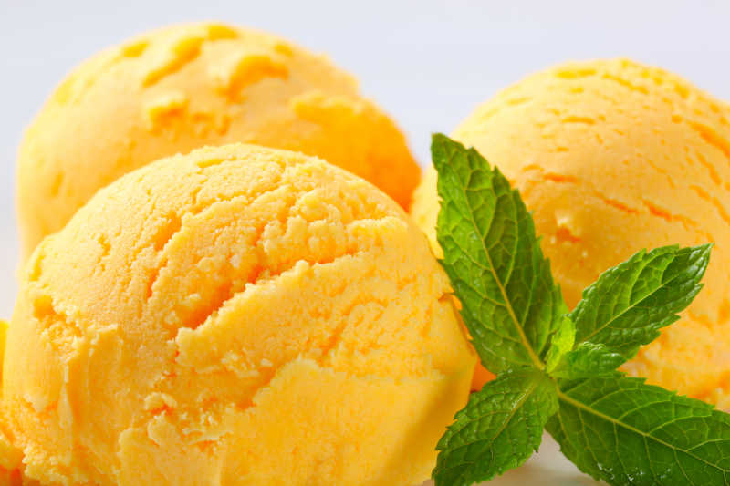 芒果口味的冰淇淋