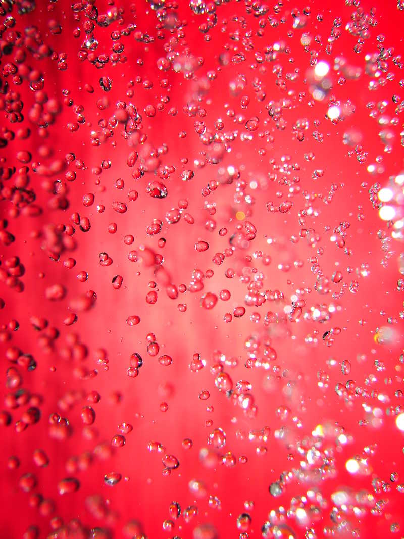 红色水滴液体的风格