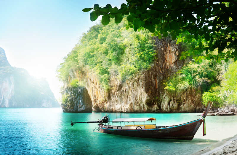 大自然山间湖边风景