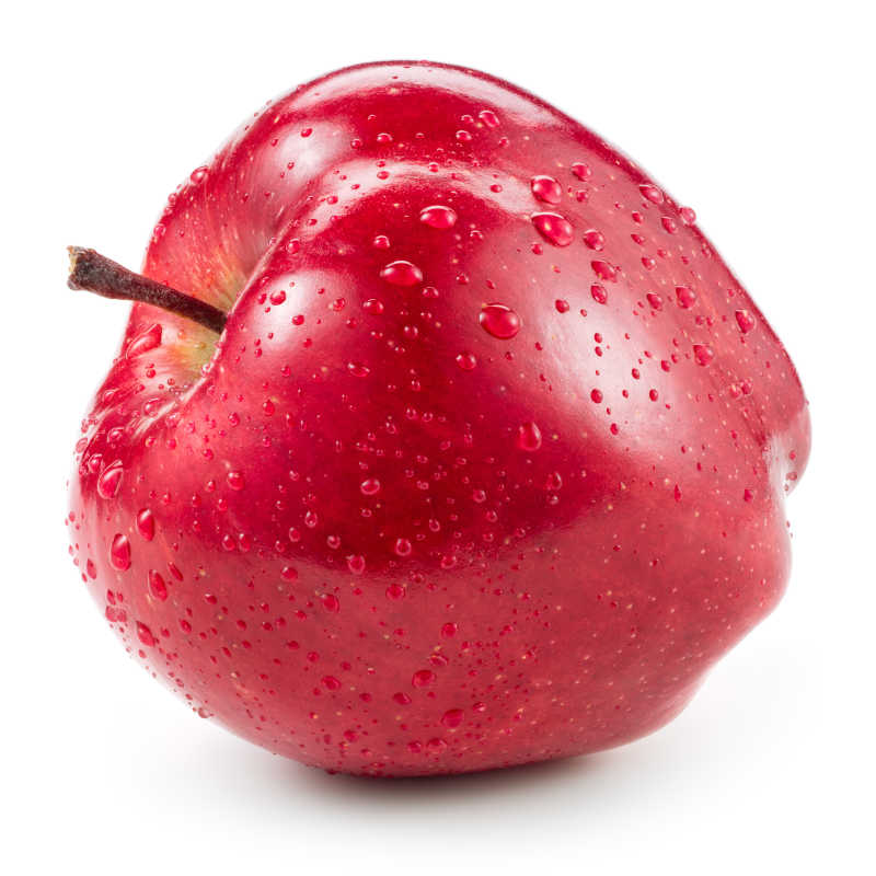 滴滴白色隔离红苹果