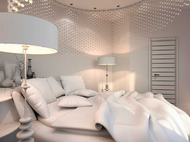现代3D卧室装修设计