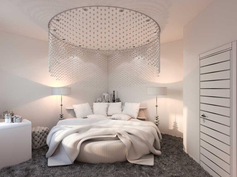 现代卧室装修3D效果设计