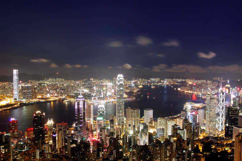 香港的夜晚美景