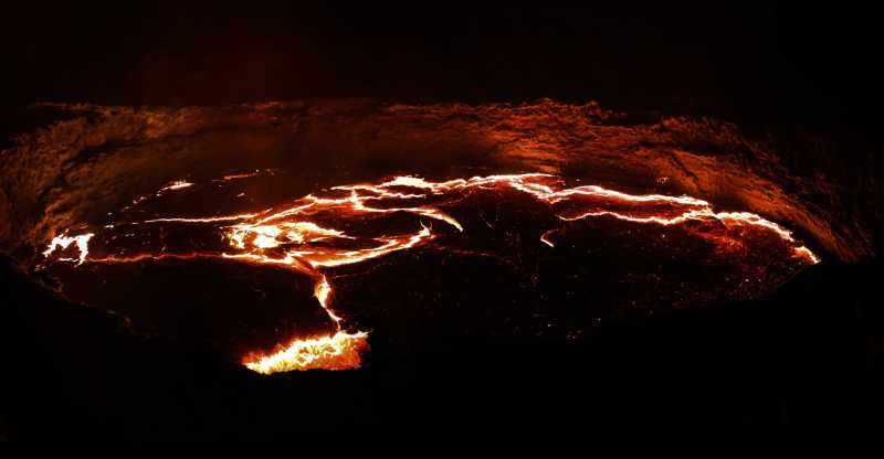 火山坑熔岩