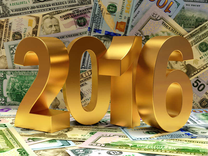 以美元结算为背景的2016新年